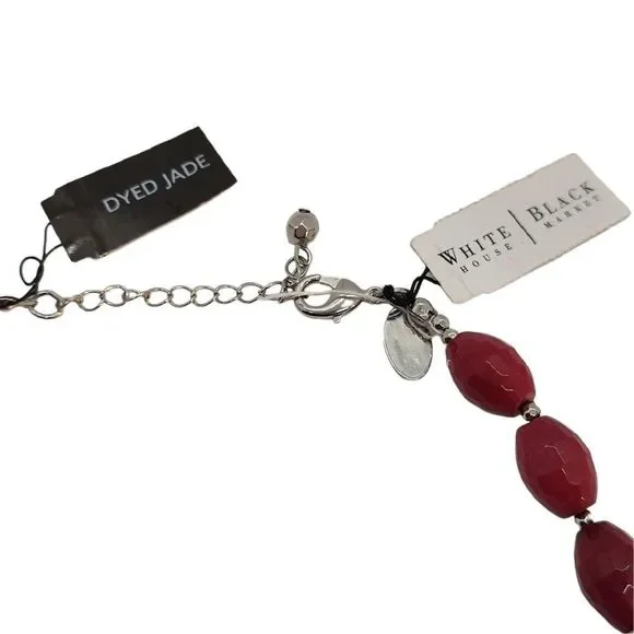White House Black Market Red Jade Necklace